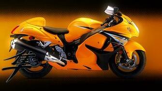 Yellow Hayabusa Motorbike Wallpaper