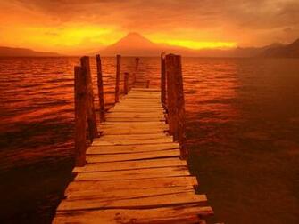 Hq Volcano Sunset Guatemala Wallpaper