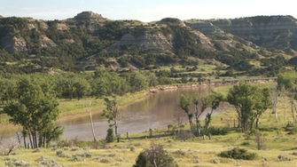 River Stream Theodore Roosevelt National Park Spring Little