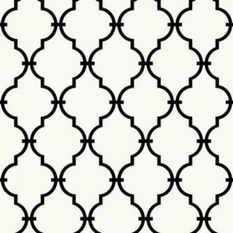And White Trellis On Sure Strip Wallpaper All Walls