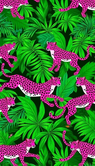 Pink Leopard Wallpaper