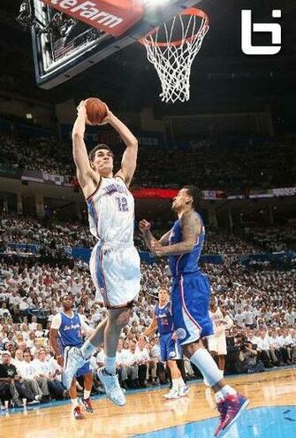 Steven Adams With The Dunk On One End Block Other
