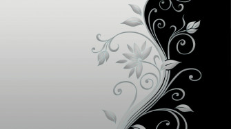 Black And White Flowers Wallpaper HD