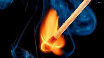 Wallpaper Burning Match Stick Digital Art