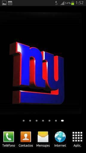 Livewallpaper Android Informer New York Giants 3d Live Wallpaper