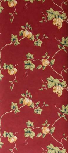 Red Country Fruit Wallpaper Sample Rustic By American