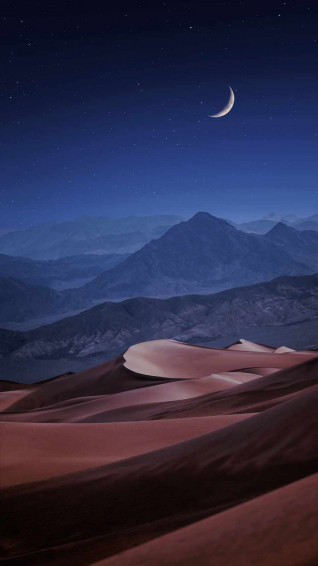 Night Desert iPhone Wallpaper