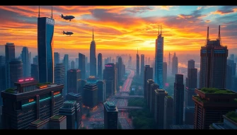 HD Future Cityscape Wallpaper