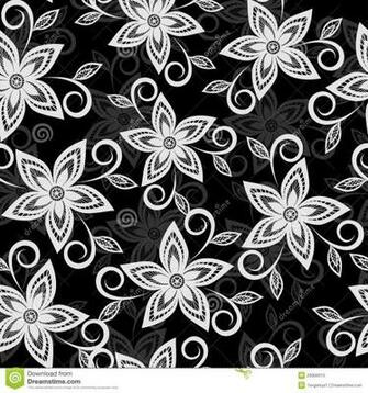 Black And White Flower Backgroundblack Floral Background
