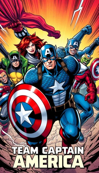 Team Captain America Wallpaper
