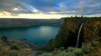 Waterfall Wallpaper Nature Lakeside Jpg