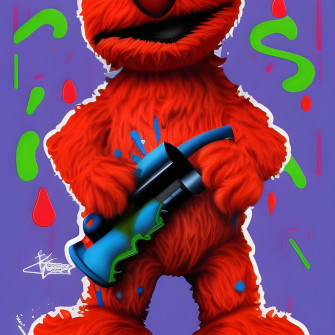 Gangster Elmo Ai Generated Artwork Nightcafe Creator