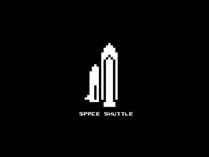 Bit Space Shuttle Wallpaper The Retroist