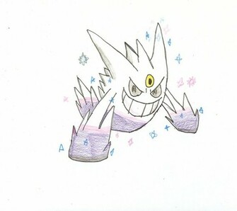 Shiny Mega Gengar By Pikafan09