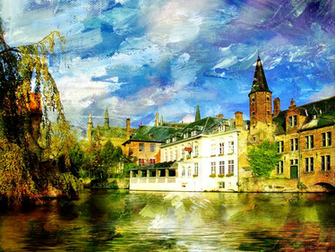 Mixed Media Spring Wallpaper