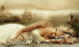 Sleeping Girl Fantasy Art Desktop Wallpaper