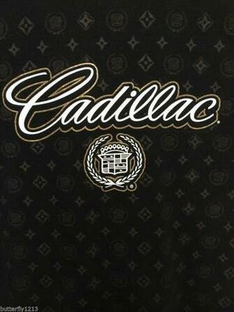 Cadillac Logo Crest Mens Xl Black T Shirt Background Graphics