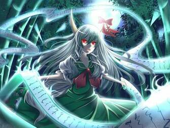 Pictures Touhou Collection Kamishirasawa Keine Anime Moon Ribbon