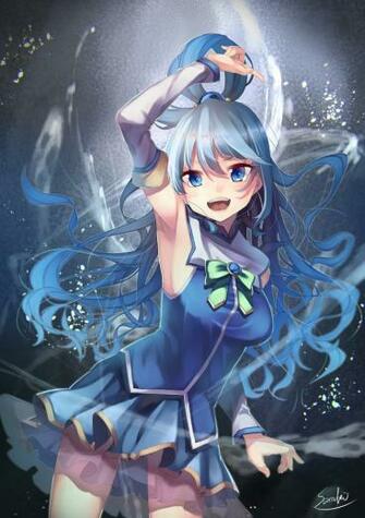 Aqua Konosuba Mobile Wallpaper Zerochan Anime Image Board