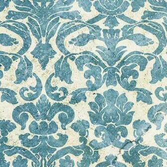 The Trend Cycle And Blue Vintage Floral Background