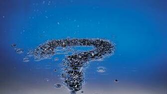 Water Drops Abstract Puzzle Question Wallpaper Background 4k