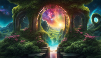 Portal Dual Monitor Wallpaper