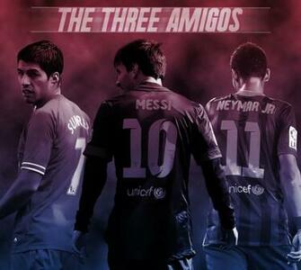 Luis Su Rez Lionel Messi And Neymar Fc Barcelona Wallpaper
