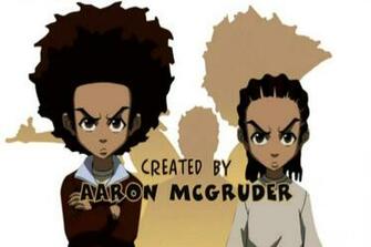 Man Brothers Huey Riley From Aaron Mcgruder S The Boondocks
