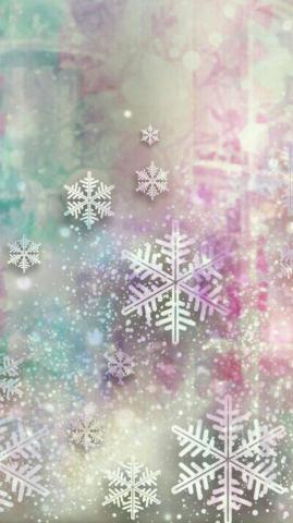 Raindrops And Roses Christmas Phone Wallpaper