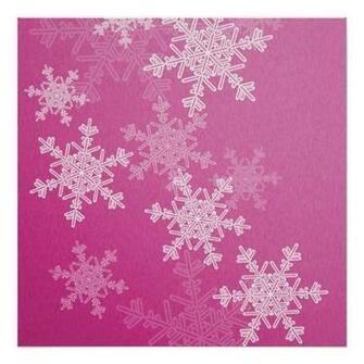 White Christmas Snowflake Background Girly Pink And