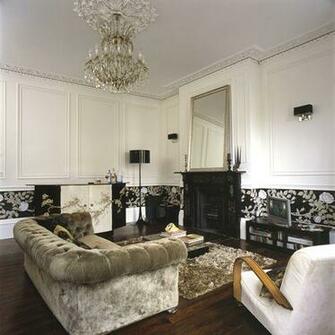 Wallpaper Below Chair Rail Living Etc