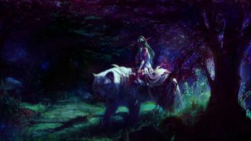 Tyrande Whisperwind Wow Fantasy Elf Girl White Tiger 4k Wallpaper