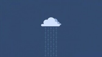 Binary Rain Wallpaper