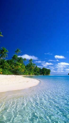 Beautiful Tropical Island Beach HD Wallpaper For iPhone