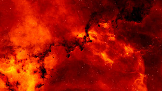 Outer Space Red 4k Wallpaper