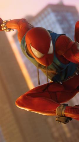 Scarlet Spider In Ps4 Game Desktop Wallpaper Man