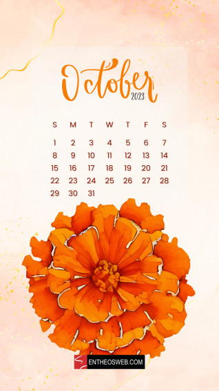October Calendar Phone Wallpaper Entheosweb In
