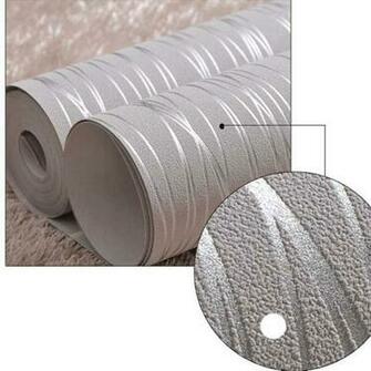 Wallpaper Rolls For Living Room Bedroom Beige Creamy White Grey Silver