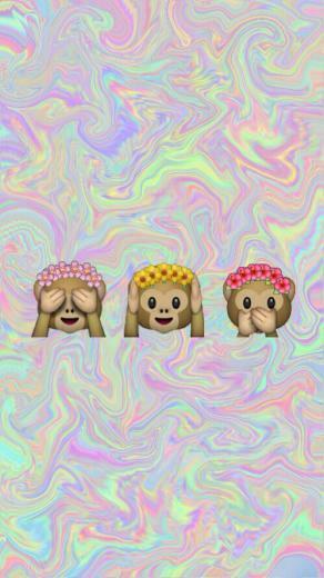 Monkey Emoji Wallpaper We Heart It