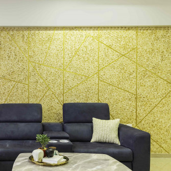 Textured Yellow Wallpaper For Living Rooms