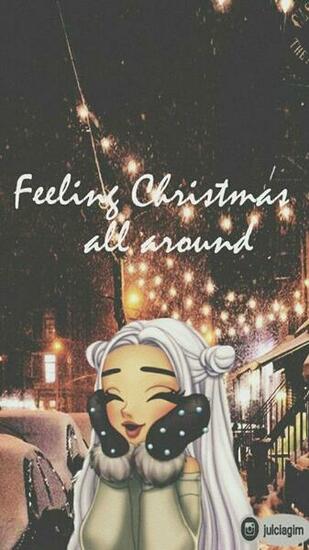 Ariana Grande Christmas Wallpaper Arimoji