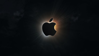 Apple Logo Wallpaper 4k Silhouette Eclipse