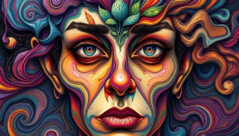 Trippy Face Wallpaper
