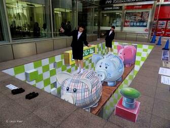 3d Art Street Painting High Definition Widescreen Wallpaper