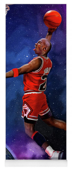 Space Jam Michael Jordan Yoga Mat By Mark Spears Fine Art America