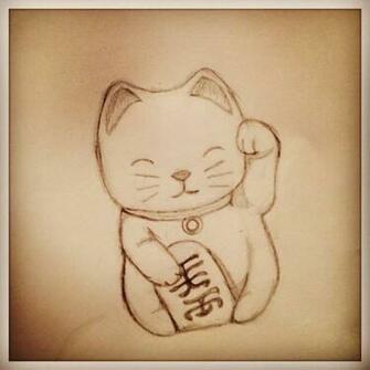 Chinese Lucky Cat Tattoo Pictures To Pin