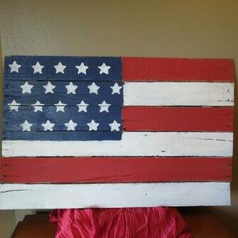 Rustic American Flag Wallpaper