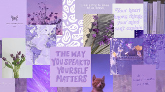 Purple Aesthetic Computer Wallpaper