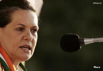President Of Indian National Congress Sonia Gandhi Speech HD Wallpaper