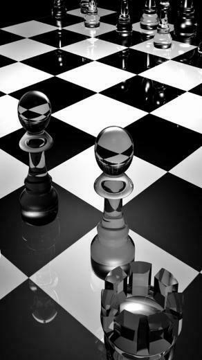 3d Glass Chess iPhone 6s Plus Wallpaper HD